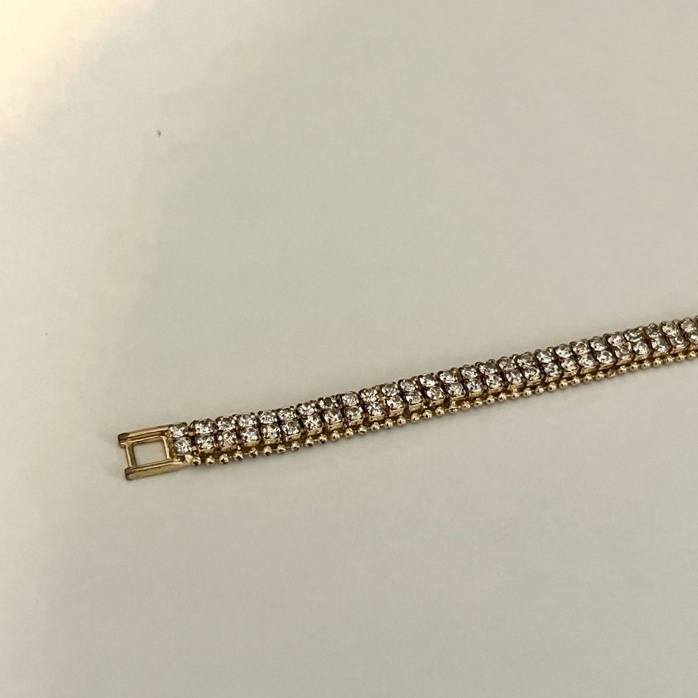 Gold crystal bracelet